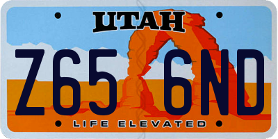 UT license plate Z656ND