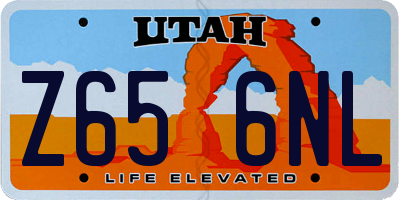 UT license plate Z656NL