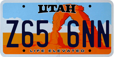 UT license plate Z656NN
