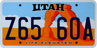 UT license plate Z656OA