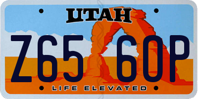 UT license plate Z656OP
