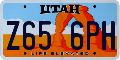 UT license plate Z656PH