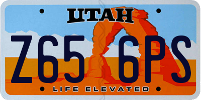 UT license plate Z656PS