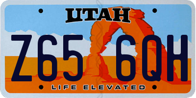 UT license plate Z656QH