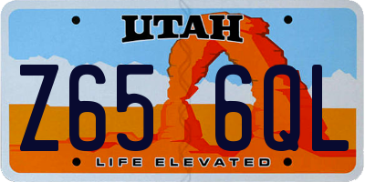 UT license plate Z656QL