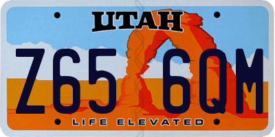 UT license plate Z656QM