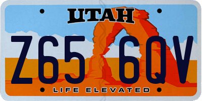 UT license plate Z656QV