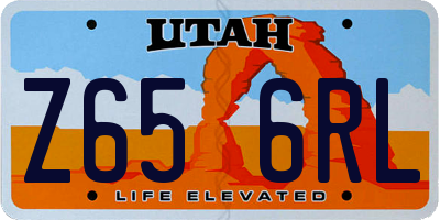 UT license plate Z656RL