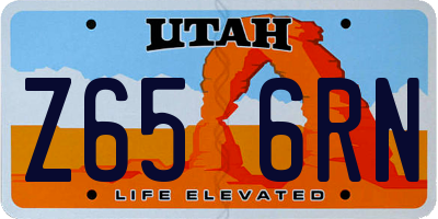UT license plate Z656RN