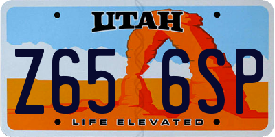 UT license plate Z656SP