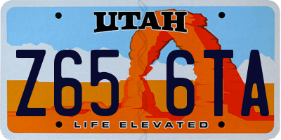 UT license plate Z656TA
