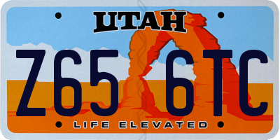 UT license plate Z656TC