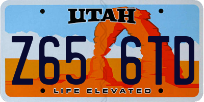 UT license plate Z656TD
