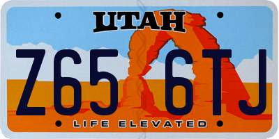UT license plate Z656TJ
