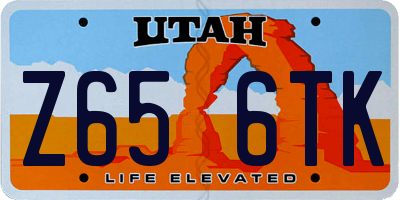 UT license plate Z656TK