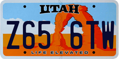 UT license plate Z656TW