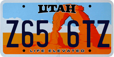 UT license plate Z656TZ