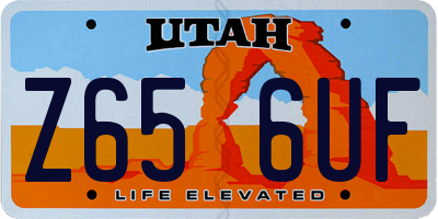 UT license plate Z656UF