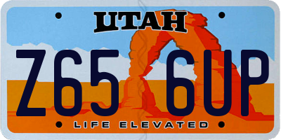 UT license plate Z656UP