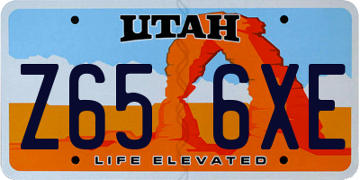 UT license plate Z656XE