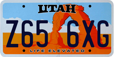 UT license plate Z656XG