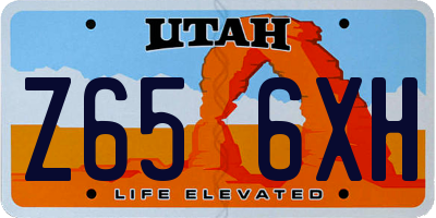 UT license plate Z656XH