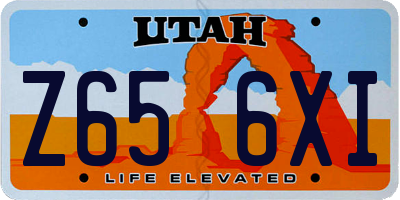 UT license plate Z656XI
