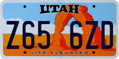 UT license plate Z656ZD