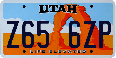 UT license plate Z656ZP