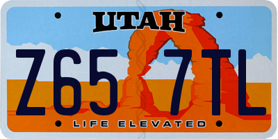 UT license plate Z657TL
