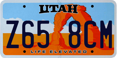 UT license plate Z658CM