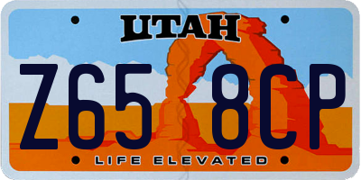 UT license plate Z658CP