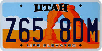 UT license plate Z658DM