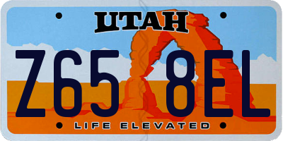 UT license plate Z658EL