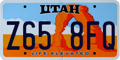 UT license plate Z658FQ