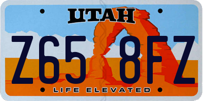 UT license plate Z658FZ