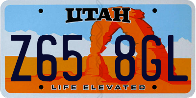 UT license plate Z658GL