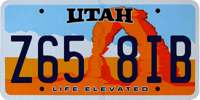 UT license plate Z658IB
