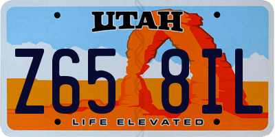UT license plate Z658IL
