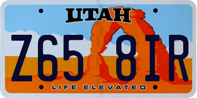 UT license plate Z658IR