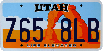 UT license plate Z658LB