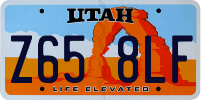 UT license plate Z658LF