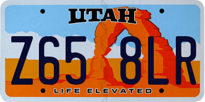 UT license plate Z658LR