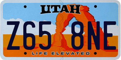 UT license plate Z658NE