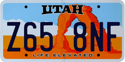 UT license plate Z658NF