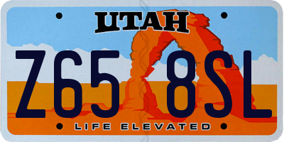 UT license plate Z658SL