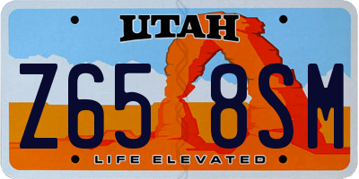 UT license plate Z658SM