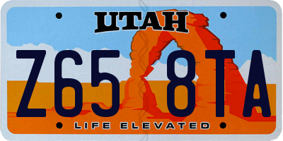 UT license plate Z658TA
