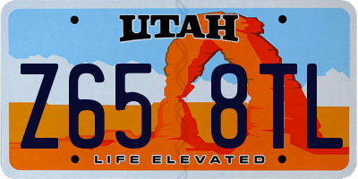 UT license plate Z658TL