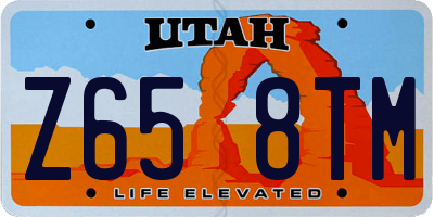 UT license plate Z658TM
